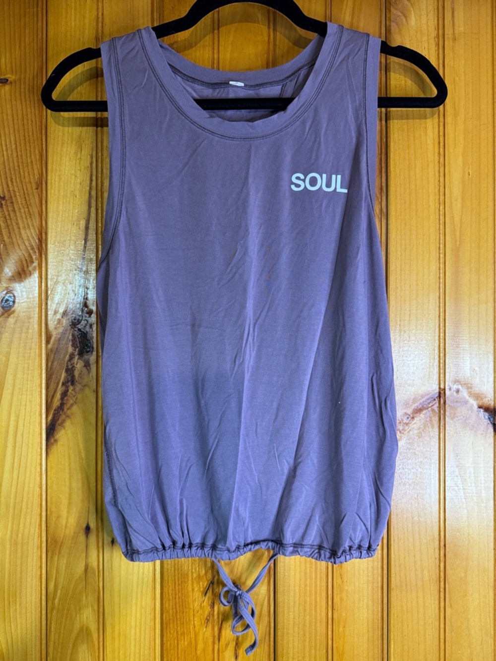 lululemon athletica Mauve Drawstring Tank Top